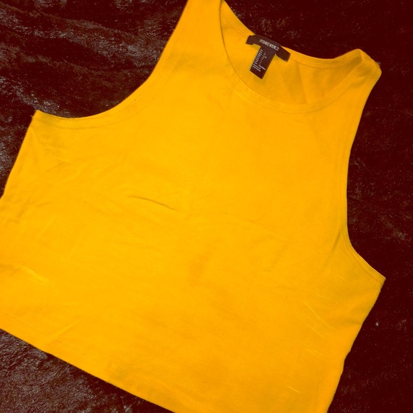 yellow tank top forever 21
